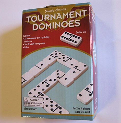 Family Classics Tournament Double Six Dominoes with Case