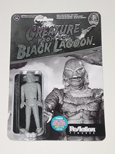 Funko Reaction CREATURE FROM THE BLACK LAGOON Universal Monsters 375 inch Action Figure 2015 NYCC Black White Exclusive 1 of 2000 New York Comic Con by Universal Monsters