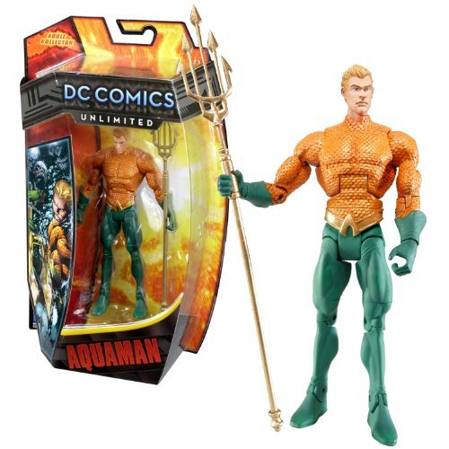 Mattel Year 2013 DC Comics Unlimited Series 6-12 Inch Tall Action Figure Set - AQUAMAN Arthur Curry Orin with Trident