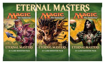 3 Three Packs of Magic the Gathering Eternal Masters Booster Packs - EMA 3 Pack Lot