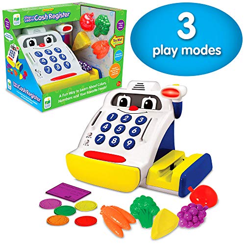 The Learning Journey Electronic Learning - Shop and Learn Cash Register - Interactive Preschool Toys Gifts for Boys Girls Ages 2 and Up - Award Winning Toy